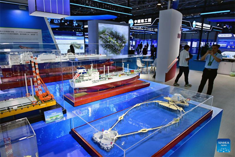 Exposi??o Marítima do Leste Asiático 2025 realizada em Qingdao, leste da China