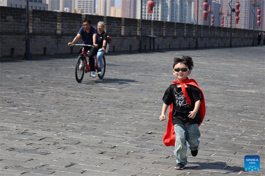 Xi'an constrói plataforma digital para proteger muralha da cidade antiga