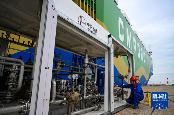 China: primeiro abastecimento de metanol verde para navio ro-ro concluído em Tianjin