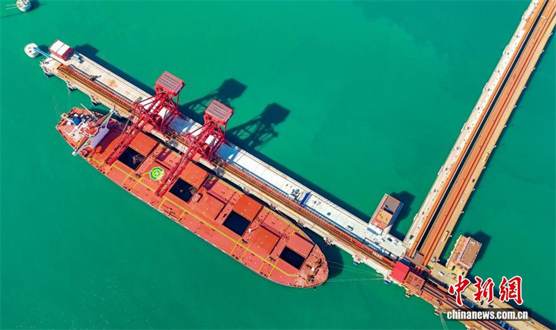 Shandong: primeiro terminal inteligente da China para granéis sólidos de 400 mil toneladas inicia opera??o