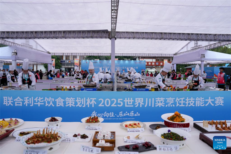 8a Conferência Mundial de Culinária de Sichuan realizada em Leshan, sudoeste da China