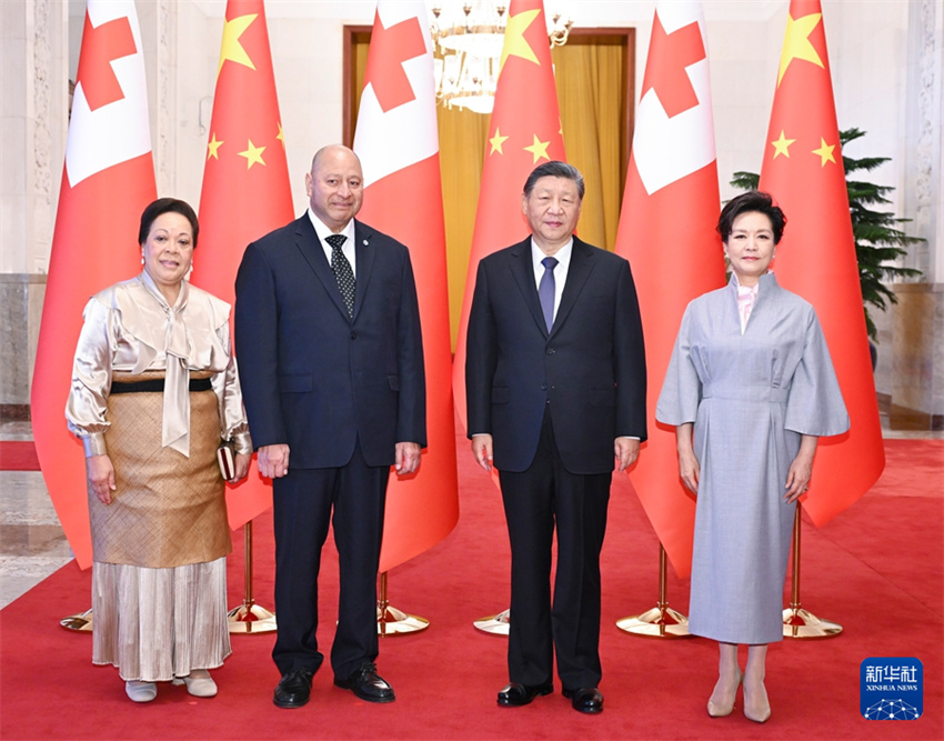 Xi Jinping reúne-se com o rei de Tonga