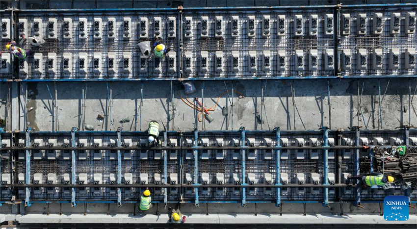 Ferrovia de alta velocidade Chongqing-Kunming está em constru??o